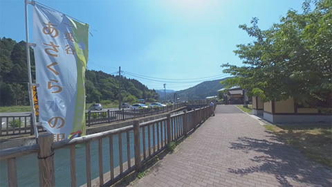 RehaVRコンテンツ あさくら水の駅を散歩のVR散歩イメージ