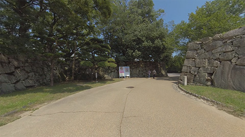RehaVRコンテンツ 広島城址公園を散歩のVR散歩イメージ