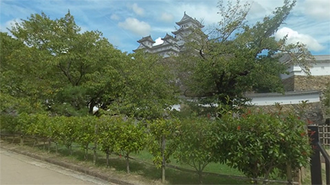 RehaVRコンテンツ 姫路城内散策 その1のVR散歩イメージ
