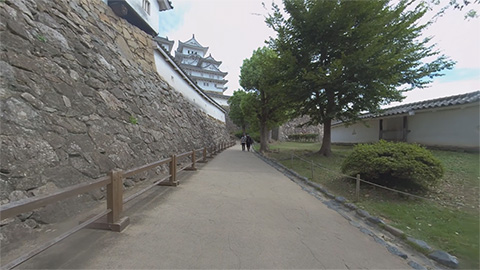 RehaVRコンテンツ 姫路城内散策 その2のVR散歩イメージ