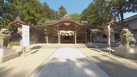 RehaVRコンテンツ 白山比咩神社を参拝のVR散歩イメージ