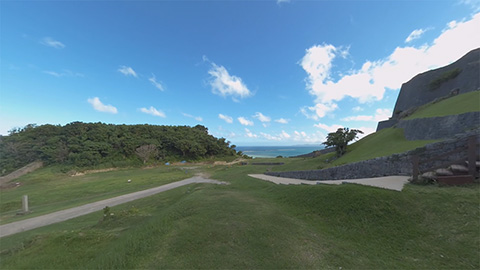 RehaVRコンテンツ 勝連城址を散歩のVR散歩イメージ