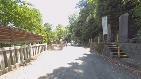 RehaVRコンテンツ 穴澤天神社周辺散歩のVR散歩イメージ