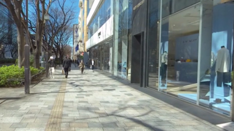 RehaVRコンテンツ 表参道を明治神宮に向かって歩くのVR散歩イメージ