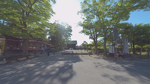 RehaVRコンテンツ 高岡市 瑞龍寺周辺を散策するのVR散歩イメージ